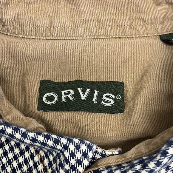 ORVIS Plaid Men’s Button Down Cotton Long Sleeve Shirt with Collar & Pocket- XL - Picture 12 of 16